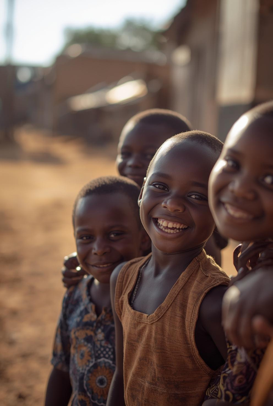 Crianças acolhidas pela Horizonte Angola · Huambo